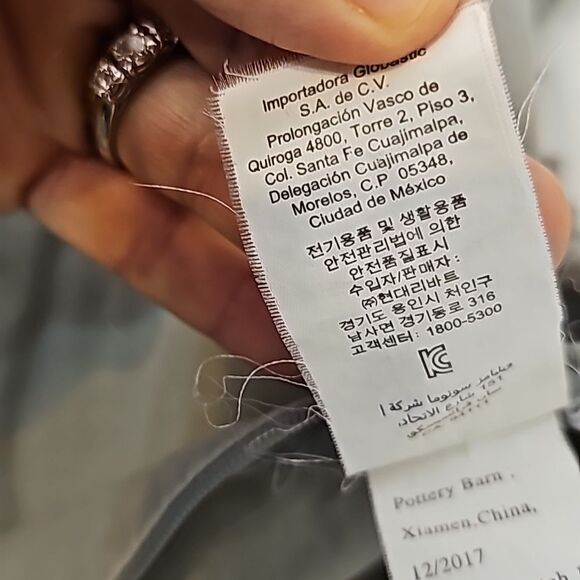 2 Pottery barn striped/gray pillow cases - Picture 11 of 12